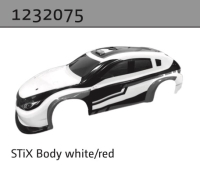 Absima STi-X Karosserie wei?/rot (ohne Sticker) (1232075)