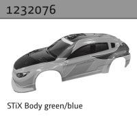 Absima STi-X Karosserie gr?n/blau (ohne Sticker) (1232076)