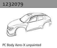 Absima PC Karosserie Aero-X unlackiert (ohne Sticker) (1232079)