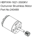 Absima HBP/HW-1621-3500KV Outrunner Brushless Motor...