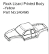 Absima Rock Lizard Printed Body-Yellow (HBP240496)