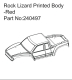 Absima Rock Lizard Printed Body-Red (HBP240497)
