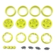 Absima Deep Star Bead Lock Wheel ( 1.2 ) Yellow (HBP240502)