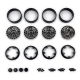 Absima Deep Star Bead Lock Wheel ( 1.2 ) Black Chrome...