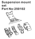 Absima Suspension Mount Set (HBP250102)