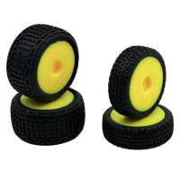 Absima Wheel Set yellow f/r, Speck-B (2) (HBP250125)