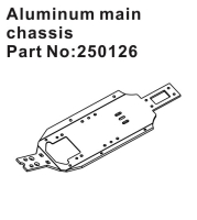 Absima Aluminum Main Chassis Plate (HBP250126)