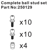 Absima Complete Ball Stud Set (HBP250129)