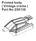 Absima Speck-B Printed Lexan Body - vintage creme...