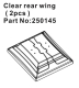 Absima Clear Rear Wing, Speck-B (2) (HBP250145)