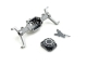 Absima Machine Aluminum Front/Rear Axle (HBP240593)