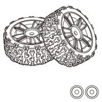 MJX - Reifen TPR (2 Stück) (MX-1415B1)