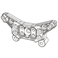 MJX - Dämpferbrücke hinten (MX-14180B)
