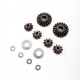 Losi - Internal Differntial Gears and Shims (6): ALL 5IVE...