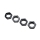Losi - Wheel Nut Black (4): ALL 5IVE (LOS-3677)