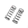 Losi - Rear Spring 11.3 lb Rate Red (2): 5IVE-T 3.0 (LOS-3746)