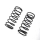 Losi - Front Spring 14.2 lb Rate Orange (2): 5IVE-T 3.0 (LOS-3749)