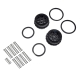 Pro-Line Racing - Wheel and Beadlock Set Black (2):...