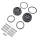 Pro-Line Racing - Wheel and Beadlock Set Gray (2): 5IVE-T 3.0 (PRO287805)