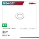 Robitronic - Unterlegscheibe M8x10x0,5 (8 Stk.) (UDM04-007)