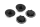Ultimate Racing - Ultimate Closed end wheel nut V2, black, 4 pcs (MX-UR1911-N)