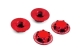 Ultimate Racing - Ultimate Closed end wheel nut V2, red,...