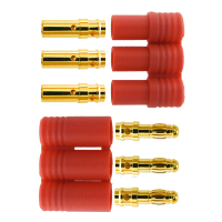 3,5mm Goldkontakt Motorverbinder mit Gehäuse Set (1 Paar)