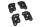SWORKz Performance Carbon Rear Wheel Hub Easy Handling Adjustment Plates (4pcs) (SWC348020SP)