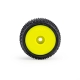 Pro-Line Racing 1/28 Prism Front/Rear Carpet Tires Mounted 7mm Yellow (4): Losi Micro-T (PRO1035612)