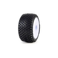 Pro-Line Racing 1/28 Prism Front/Rear Carpet Tires Mounted 7mm White (4): Losi Micro-T (PRO1035613)