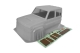 RGT - Land Commander PC Body + Sticker, Grey (RGT-R87024-1)