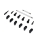 Axial Steering Links Steel Standard: SCX30 (AXI-4263)