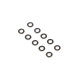 Losi Washer 4.3mm x 9mm x 0.8mm Steel (10) (LOS-4734)