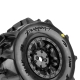 Pro-Line Racing 1/16 Dumont Front/Rear Paddle Tires Mounted 12mm Black Split Six (4): ARRMA MOJAVE GROM (PRO1030911)