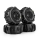 Pro-Line Racing 1/16 Dumont Front/Rear Paddle Tires Mounted 12mm Black Split Six (4): ARRMA MOJAVE GROM (PRO1030911)