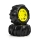 Pro-Line Racing 1/16 Dumont Front/Rear Paddle Tires Mounted 12mm Yellow Split Six (2): ARRMA MINI KRATON (PRO1031212)