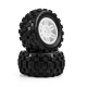 Pro-Line Racing 1/16 Badlands MX Front/Rear MT Tires Mounted 12mm White Split Six (2): ARRMA MINI KRATON (PRO1030113)
