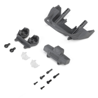 Axial Front Bumper Set Gray Jeep JT: SCX10 III MotoBilt (AXI-4687)