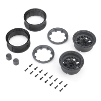 Axial 1.9 KMC Grenede Beadlock Wheels Gray (2) (AXI-4688)