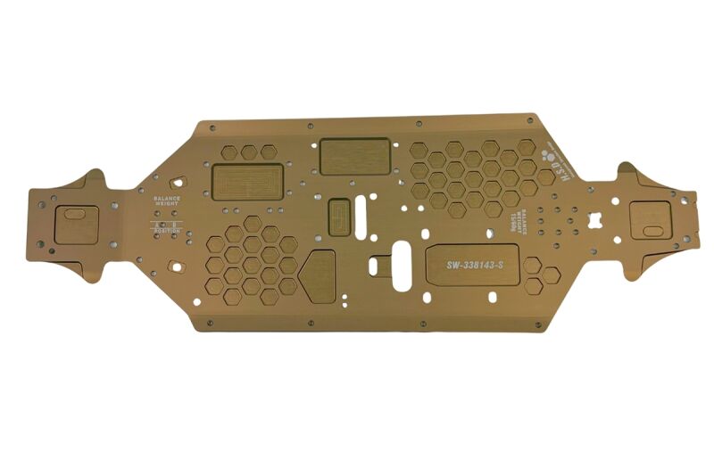 SWORKz S35-5 Series AL7075 Aluminum Lightened Main Chassis (Standard) (Shaft 112mm) (SW338143S)