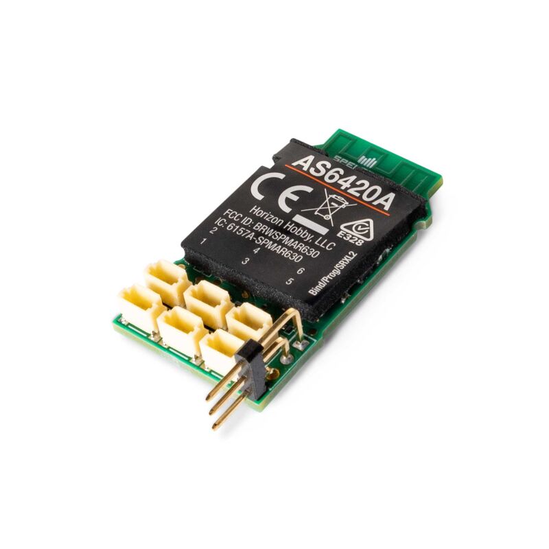 Spektrum DSMX/SLT 6-Channel Receiver AS3X/SAFE: Micro P-47 (SPMAS6420AB)