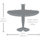 Micro P-47 Thunderbolt BNF Basic with AS3X+ & SAFE Select - 625mm