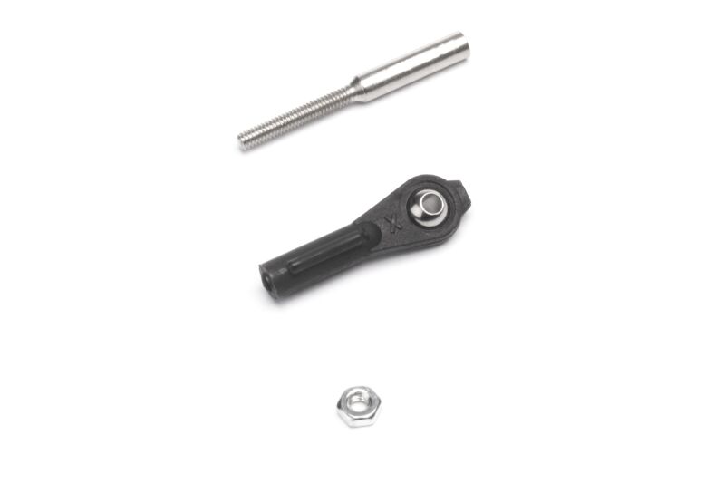 KAVAN - Nylon Kugelgelenk M3 mit Messingkuge und Stahl löthülse ohne Schlitz, 2 Sets (KAV50.0120C)