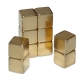 Voltmaster - Neodymium cube magnet gold colored 5 x 5 x 5mm (1 piece)