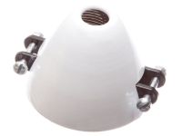 RFM - 30/6mm CFK Spinner mit Mittelteil mit Kühlung weiß