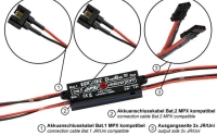 Emcotec - DPSI Micro DualBat 5,9V / 7,2V - MPX-JR