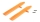 E-flite - Blade mCP X brushless - schnellflug Hauptrotorblätter orange
