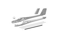 Multiplex - Solius - Rumpfhälften, Gurte und 6-kant Rohr